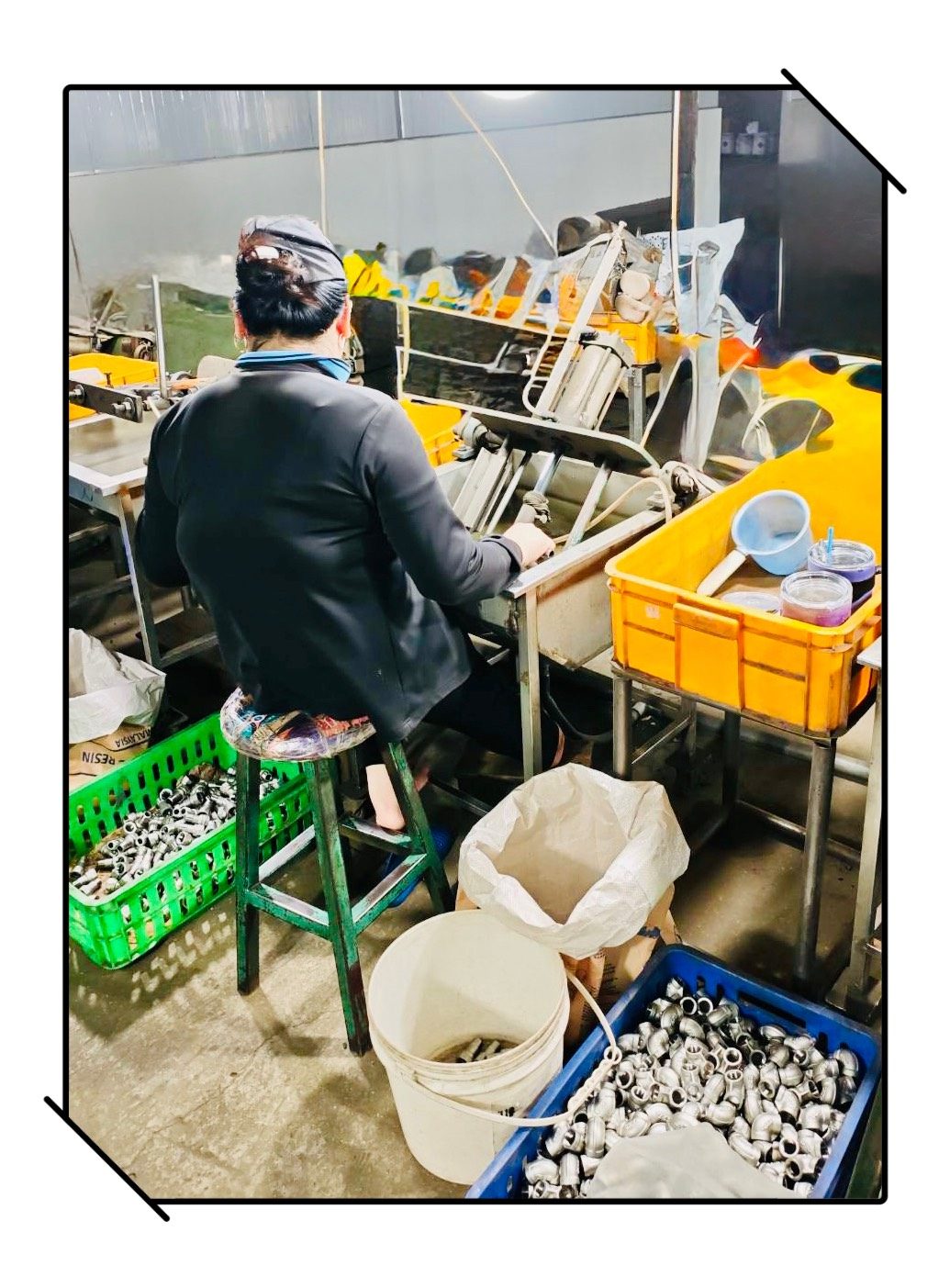 組裝與加工完成站